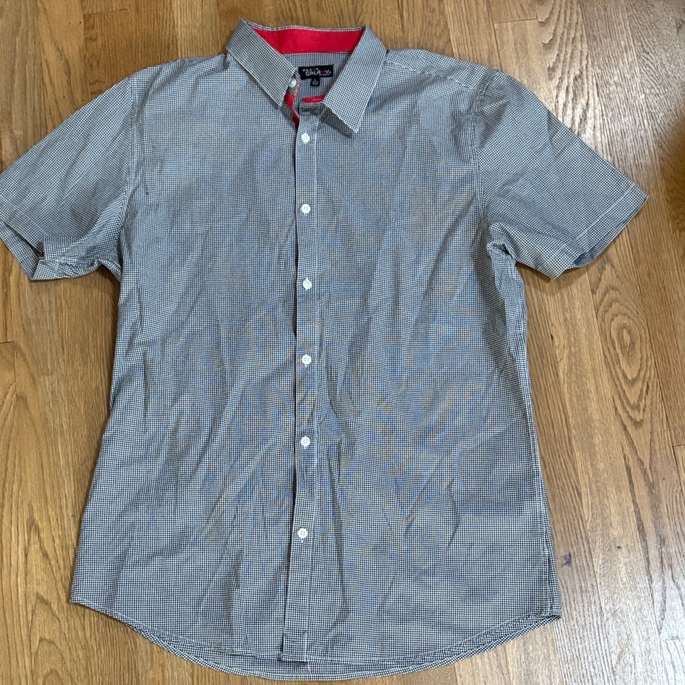 Two shirts by Galaxy by Harvic. Casual Checkered Short Sleeve Shirt button down